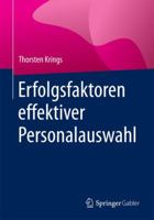 Erfolgsfaktoren effektiver Personalauswahl 3658164557 Book Cover