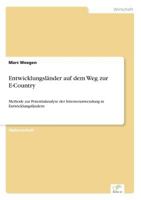 Entwicklungslander Auf Dem Weg Zur E-Country 3838645871 Book Cover