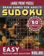 Easy SUDOKU: SUDOKU Easy Puzzle Books and Brain Games for Adults & Seniors, mom, dad and your kids (Sudoku Brain Games Puzzles Book Large Print Vol.15) 1081770503 Book Cover