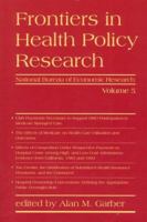 Frontiers in Health Policy Research, Vol. 5 0262072343 Book Cover
