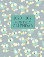 2020 - 2021 Monthly Calendar: Poodle Dog 2020 - 2021 Dog Wall Calendar 1693733560 Book Cover