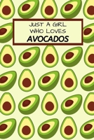 Just A Girl Who Loves Avocados: Funny Novelty Avocado Themed Gift| Lined Journal To Write In| Avocado Lover Gift For Girls (Gag Gift} 1713032228 Book Cover