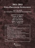 Civil Procedure Supplement, for Use with All Pleading and Procedure Casebooks, 2021-2022 (American Casebook Series) 1647088755 Book Cover