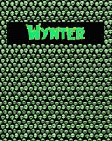 120 Page Handwriting Practice Book with Green Alien Cover Wynter: Primary Grades Handwriting Book 1097668134 Book Cover