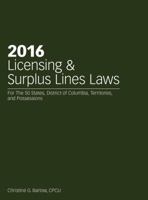 2016 Licensing & Surplus Lines Laws 1941627765 Book Cover