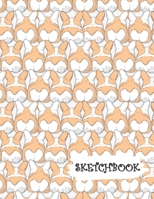 Sketchbook: Millions of Corgi Dog Behinds Fun Framed Drawing Paper Notebook 1691626465 Book Cover