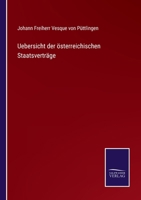 Uebersicht der österreichischen Staatsverträge 3375050003 Book Cover