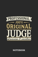 Professional Original Judge Notebook of Passion and Vocation: 6x9 inches - 110 dotgrid pages - Perfect Office Job Utility - Gift, Present Idea 1696548810 Book Cover