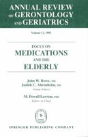 Annual Review of Gerontology and Geriatrics, Volume 12, 1992: Focus on Medications and the Elderly 0826164943 Book Cover