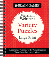 Brain Games - Merriam-Webster's Variety Puzzles Large Print: Anagrams, Crosswords, Cryptograms, Word Searches, And More! 163938331X Book Cover