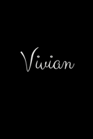 Vivian: notebook with the name on the cover, elegant, discreet, official notebook for notes 165797006X Book Cover