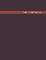 Cornell Notebook Pro: Large Note Taking System For School And University. College Ruled Pretty Light Notes. Mahogany Leather Cover - Trendy Note Paper Journal. Cornell Notes Notebook. 1692520733 Book Cover