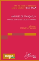 Annales de Français 9e: Methodes et conseils pratiques (Harmattan Mali) (French Edition) 2343153604 Book Cover