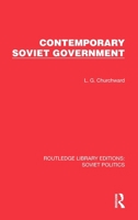 Contemporary Soviet Government 1032675756 Book Cover