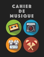 Cahier De Musique: Musiciens Composition Livre Instrument Manuscrit Personnel Papier Piano Guitare Standard 13 portées Grand Carnet / Journal Cadeau ... souple, Finition mate. (French Edition) B083XTGFM7 Book Cover