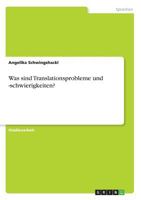Was sind Translationsprobleme und -schwierigkeiten? 3668286639 Book Cover