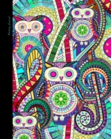 Writing Journal: Owl Gifts or Presents; Lined Paper Notebook for Creative Writers or Personal Use (A large SOFTBACK from our Carnival Owls range) 1697068057 Book Cover