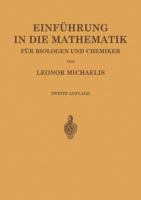 Einfuhrung in Die Mathematik Fur Biologen Und Chemiker 3662359707 Book Cover