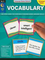 Vocabulary, Grade 3 1616011572 Book Cover