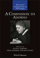 A Companion to Adorno 1119147018 Book Cover