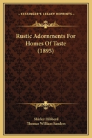 Rustic Adornments for Homes of Taste (National Trust) 1167006224 Book Cover