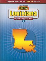 Louisiana English/Language Arts 3 073989465X Book Cover