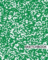 Sketchbook: 8" x 10", Drawing Sketchbook, Unlruled Notebook, Drawing Paper Pad, Marble (Green) - (Sketch book) 1979595011 Book Cover