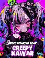 Anime Coloring Book Creepy Kawaii: Manga Art & Anime Enthusiast Stress Relief Coloring For Teens and Adults (Anime & Manga Coloring Books) B0CSWW6MW7 Book Cover