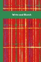 Write and Sketch: Draw and write mixed paper journal with half lined, half blank and full wide rule pages in plaid 1692590154 Book Cover