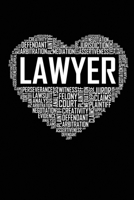Lawyer Heart: 6x9 Ruled Notebook, Journal, Daily Diary, Organizer, Planner 1708032509 Book Cover