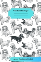 Dog Sloth Theme Wide Ruled Line Paper 1706272197 Book Cover