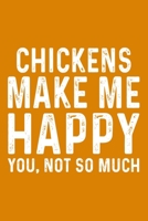 Chickens Make Me Happy You,Not So Much 1657573966 Book Cover