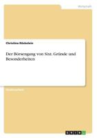 Der Börsengang von Sixt. Gründe und Besonderheiten 3668567859 Book Cover