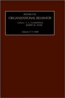 Research in Organizational Behavior, Volume 10 0892327480 Book Cover