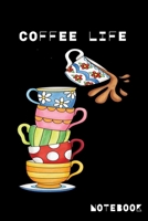 coffee life :Ruled Notebook, Stationery Supplies, Home Stationary| For ... & Light 6" x 9" | School, College, University 165602523X Book Cover