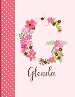 Glenda: Monogrammed Personalized Lined Journal with Inspirational Quotes 1710057467 Book Cover