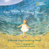 One White Wishing Stone: A Beach Day Counting Book 0792251105 Book Cover