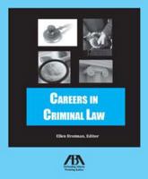 Careers in Criminal Law 1604427272 Book Cover