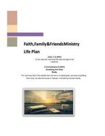 Faith Family and Friends MInistry - Life Plan: A Christian Life Plan 1975860306 Book Cover