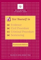 Test Yourself In Evidence, Civil Procedure, Criminal Procedure And Sentencing 0199227527 Book Cover