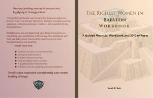 The Richest Women in Babylon Workbook: A Guided Financial Workbook and 30 Day Reset B0H33MJLJP Book Cover