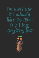 I'M NEVER SURE IF I ACTUALLY HAVE FREE TIME OR IF I KEEP FORGETTING SHIT: JOURNAL / NOTEBOOK 1712252410 Book Cover