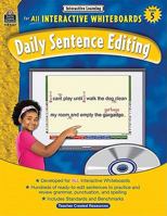 Daily Sentence Editing, Grade 5: Interactive Learning for all Interactive Whiteboards 1420638874 Book Cover