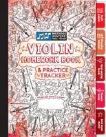 Violin Homework Book and Practice Tracker (Red) 1943821151 Book Cover