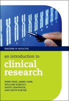 An Introduction to Clinical Research 0199570078 Book Cover