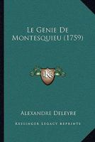 Le Genie de Montesquieu - Primary Source Edition 1019138378 Book Cover