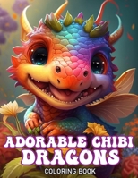 Adorable Chibi Dragon Coloring book: Cute Dinosaurs coloring book for adults and kids B0C1JJTGP8 Book Cover