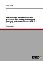 Anforderungen an den Widerruf der Strafaussetzung zur Bew�hrung wegen Begehung einer neuen Straftat, � 56 f I 1 Nr. 1 StGB 3638913384 Book Cover