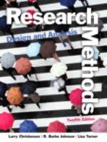 Research Methods, Design, and Analysis 0205701655 Book Cover