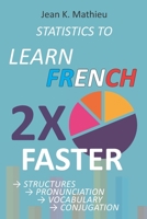 Statistics to Learn French 2X Faster: Structures - Pronunciation - Vocabulary - Conjugation B08ZBJFTDC Book Cover